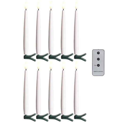 6" Clip-On Lighted Candles with Remote