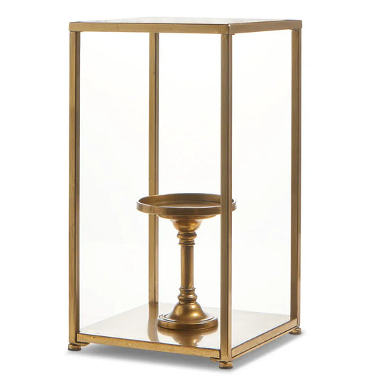 24.25" Gold Box Frame Candle Holder