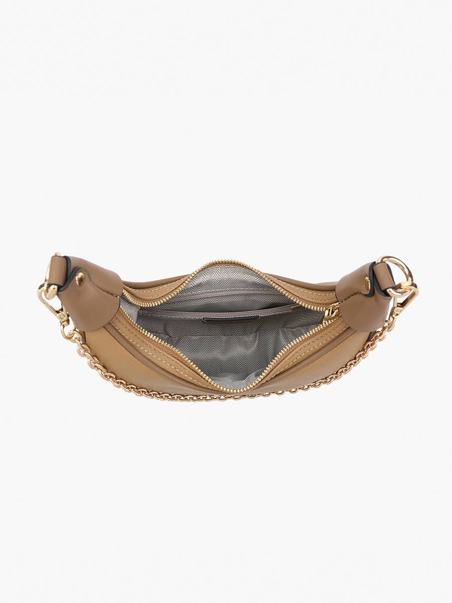 Zora Moon Shoulder Bag w/ Chain Purse