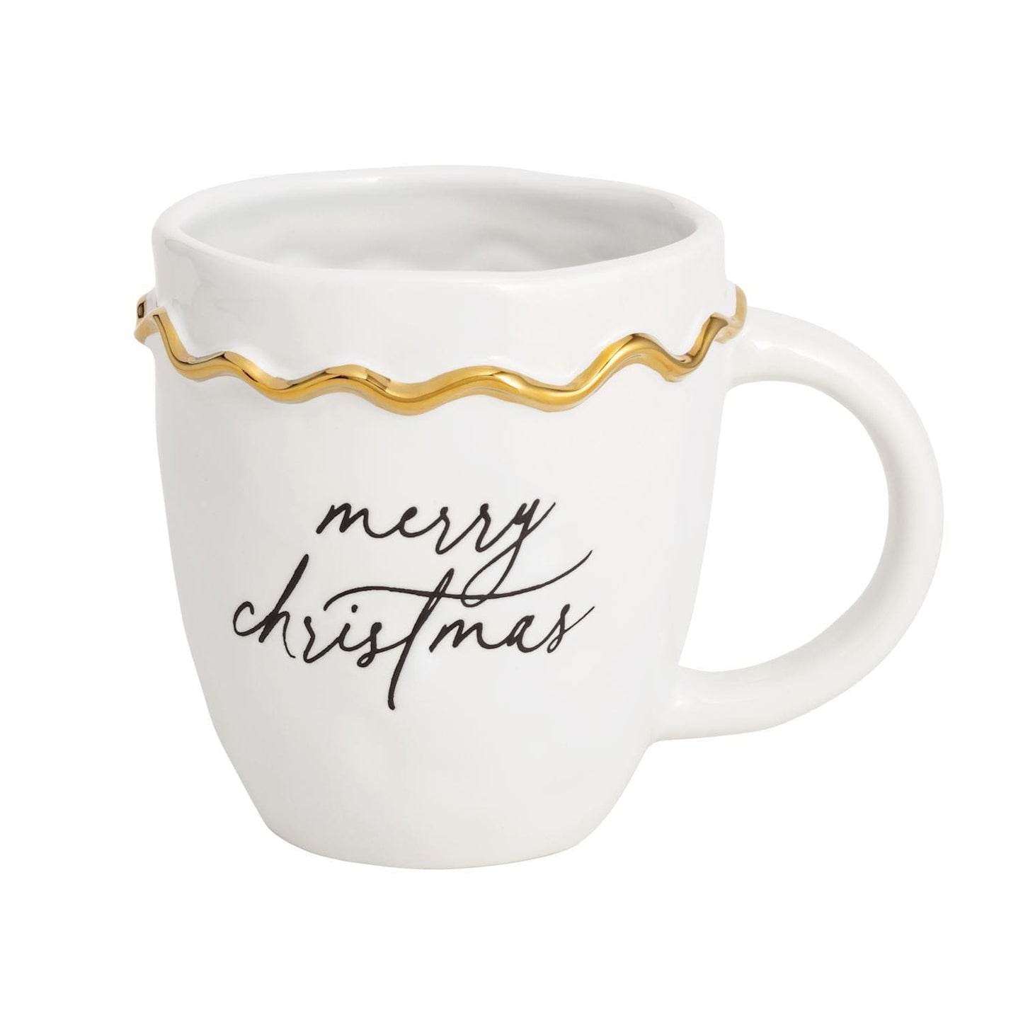 Merry Christmas Gold Edge Mug