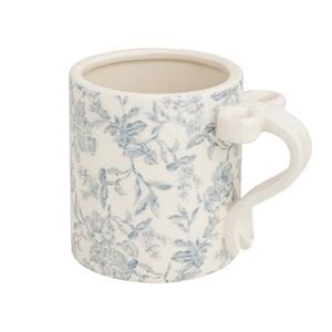 Toile Bow Handle Mug