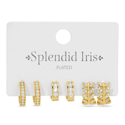 Set/3, Assorted Pavé Huggies