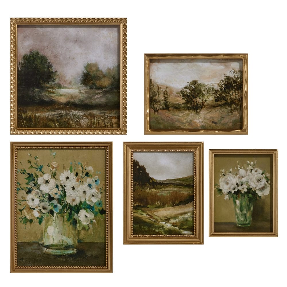 Landscape and Flower Framed Wall Art (5 styles)