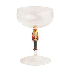 Nutcracker Christmas Coupe Glass