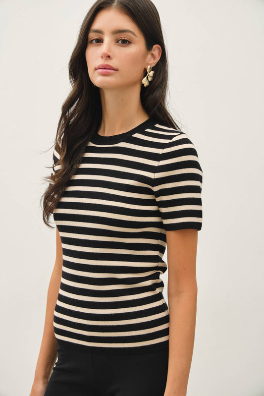 Classic Striped Crewneck Sweater