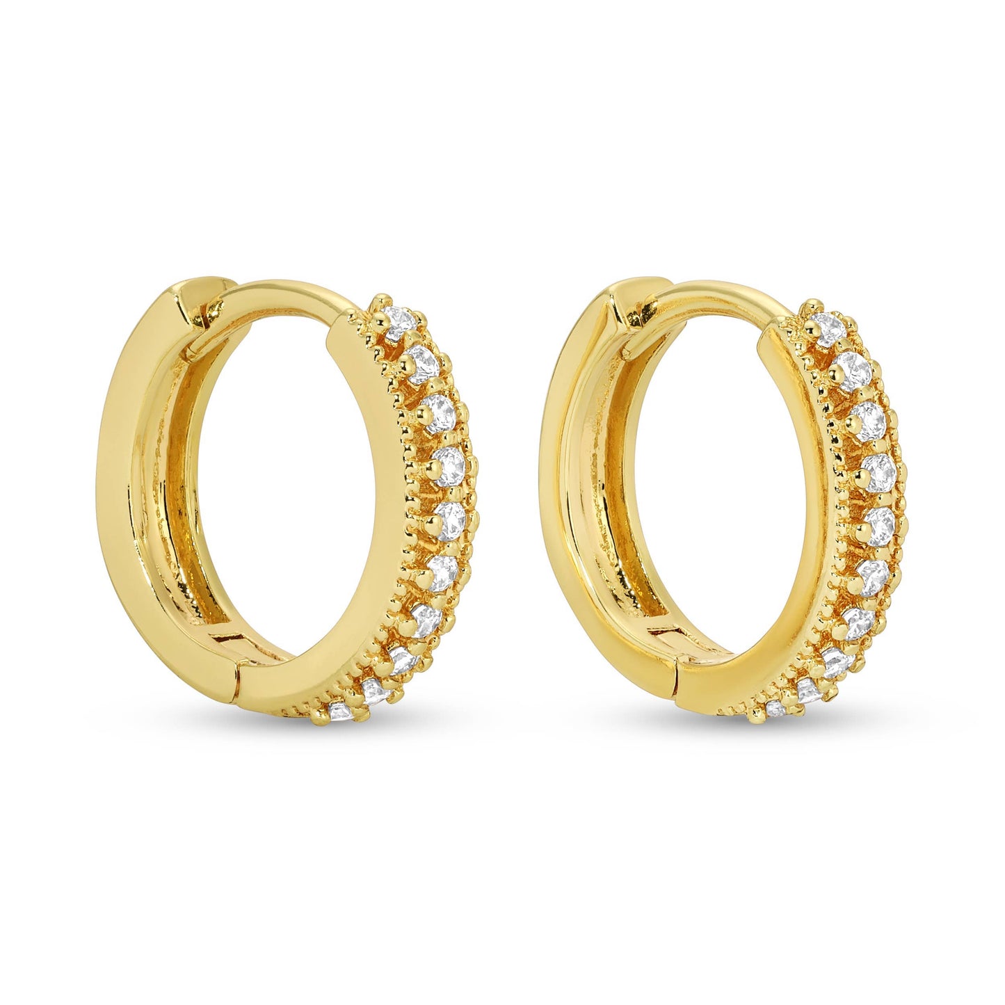 Set/3, Assorted Pavé Huggies