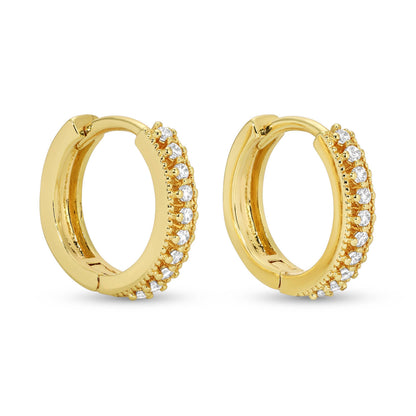 Set/3, Assorted Pavé Huggies