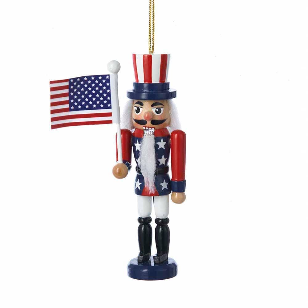 **Pre-Order **  5"AMERICAN FLAG NUTCRACKER ORNAMENT