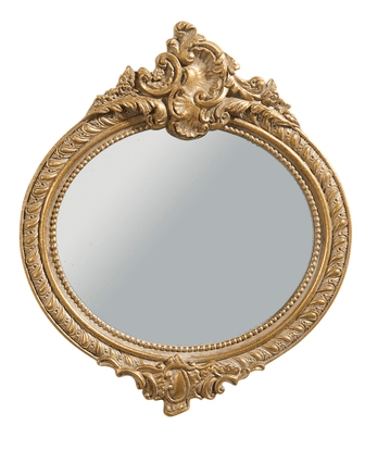 9.5" Vintage Gold Mirror (3 styles)