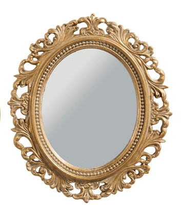9.5" Vintage Gold Mirror (3 styles)