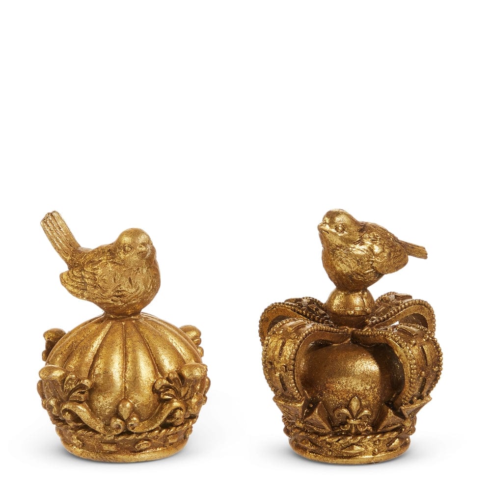 3.75" Gold Birds on Crown