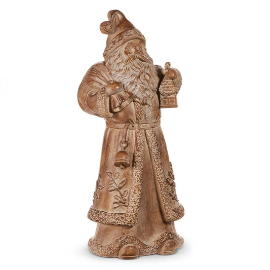 18" Whitewash Wood Look Santa