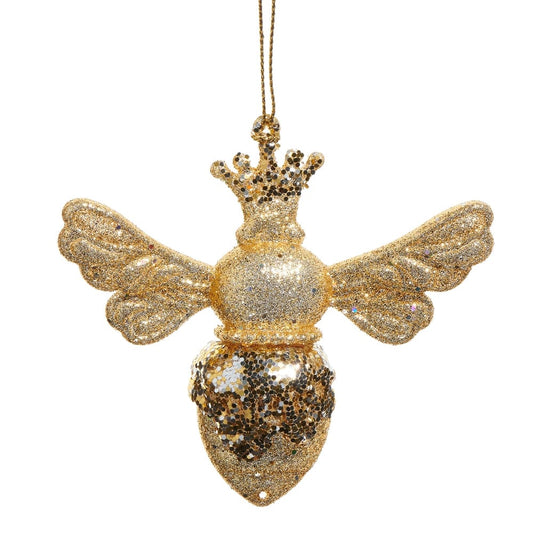 3.75" Crowned Bee Ornament