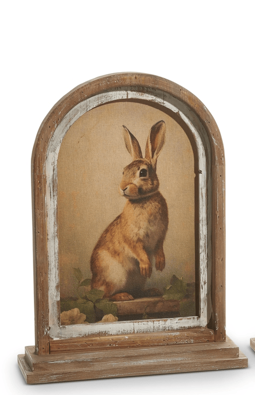 18" Vintage Rabbit Framed Print