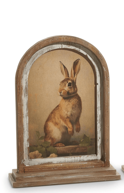 18" Vintage Rabbit Framed Print