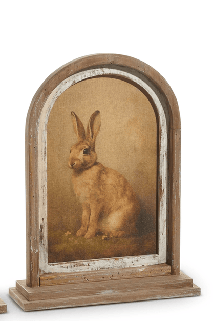 18" Vintage Rabbit Framed Print