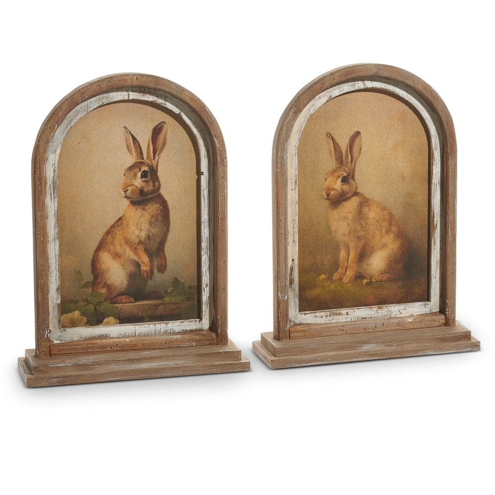 18" Vintage Rabbit Framed Print