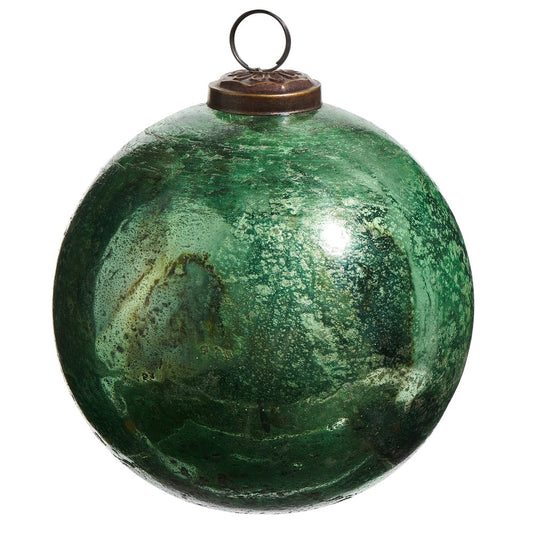 Green Marble Ball Ornament