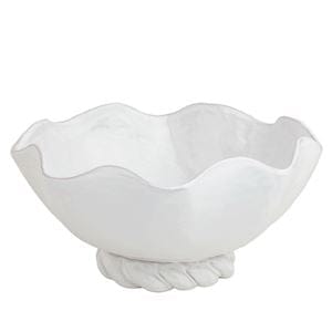 Twisted Base Ceramic Serving Bowl
