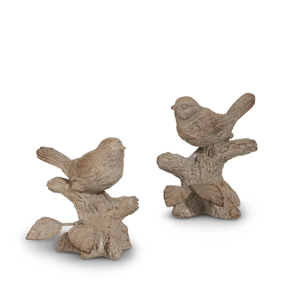 4" Concrete Look Birds