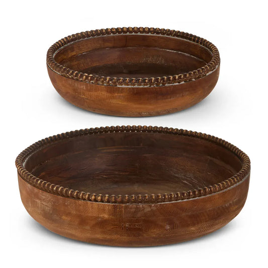 Brown Beaded Bowl