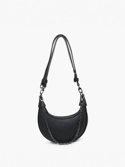 Zora Moon Shoulder Bag w/ Chain Purse