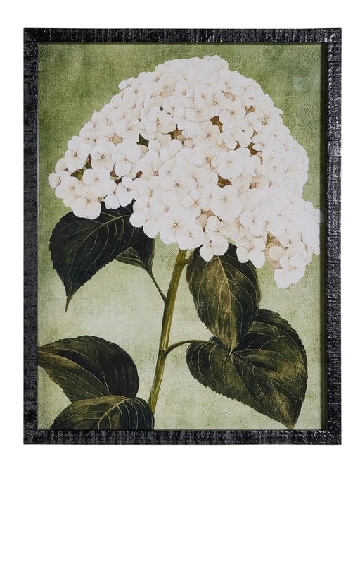 22" Blooming Ivory Flowers in Gold Framed Wall Art