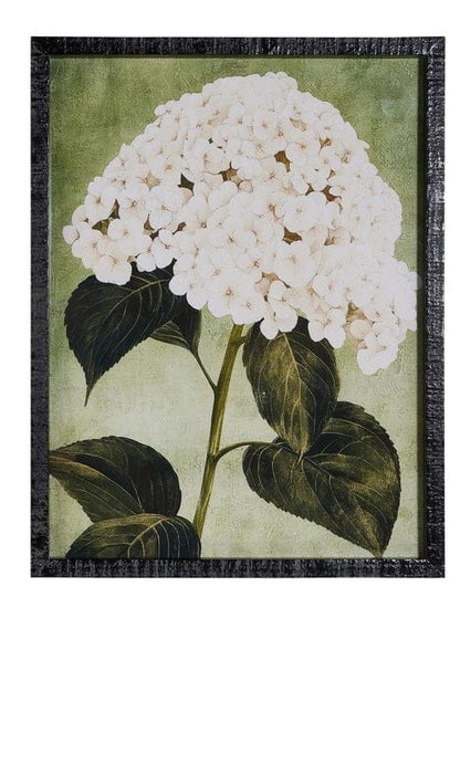 22" Blooming Ivory Flowers in Gold Framed Wall Art