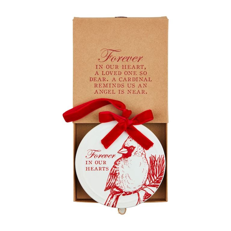 Cardinal Ceramic Box Ornament Christmas / Sympathy