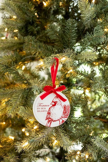 Cardinal Ceramic Box Ornament Christmas / Sympathy