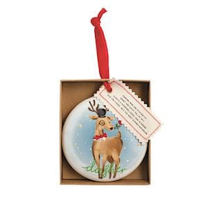 Dasher Reindeer Name Ornament