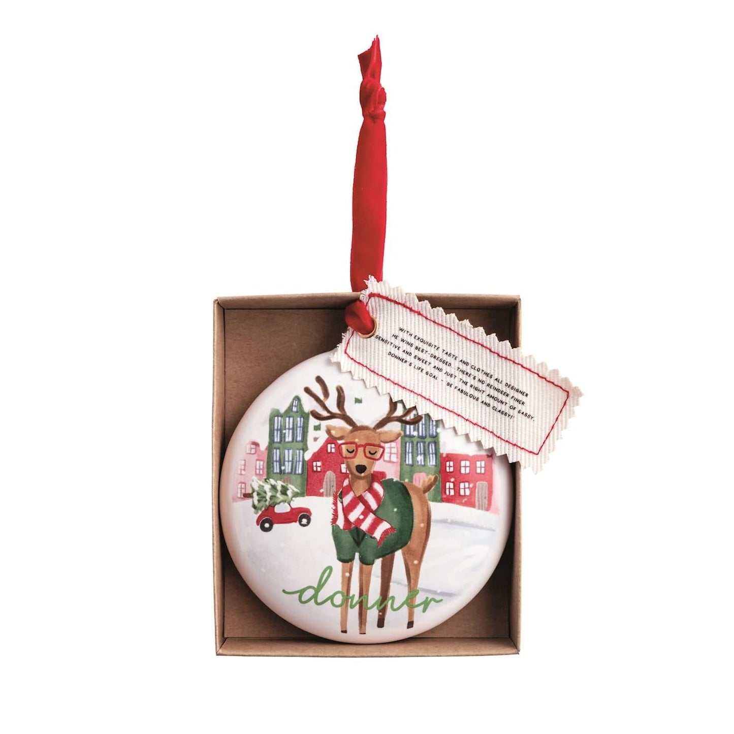 Donner Reindeer Name Ornament