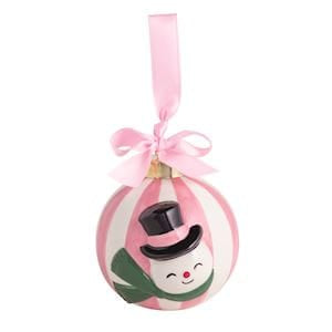 Snowman Whimsy Ball Ornament