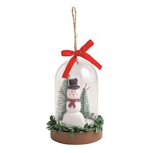 Snowman Snow Globe Ornament