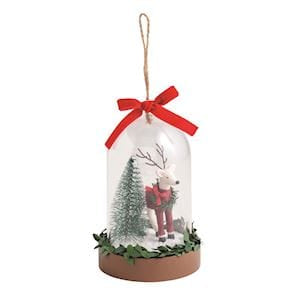 Reindeer Snow Globe Ornament