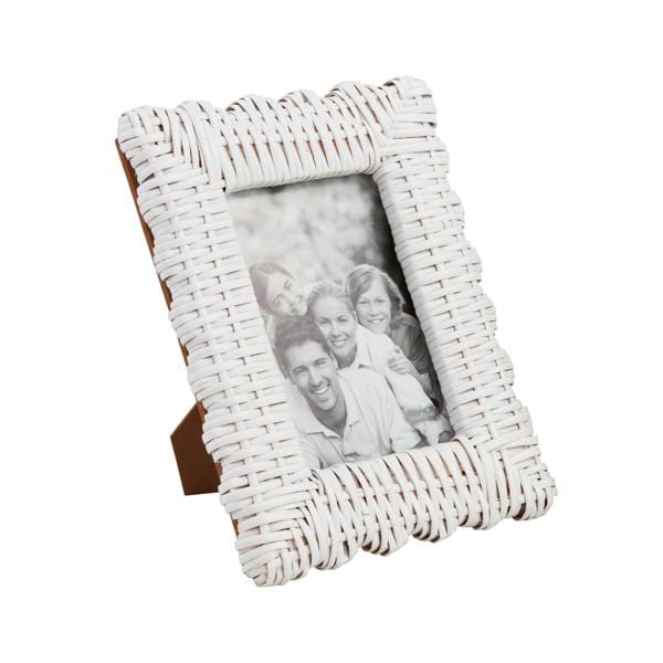 Large 5x7 White Woven Frame