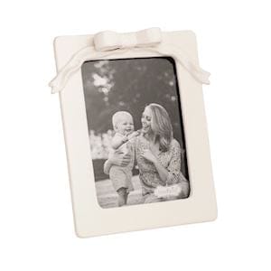 White Ceramic Bow Frame (2 styles available)