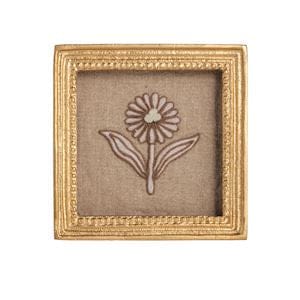 Small Gold Framed Block Print Flowers - Assorted