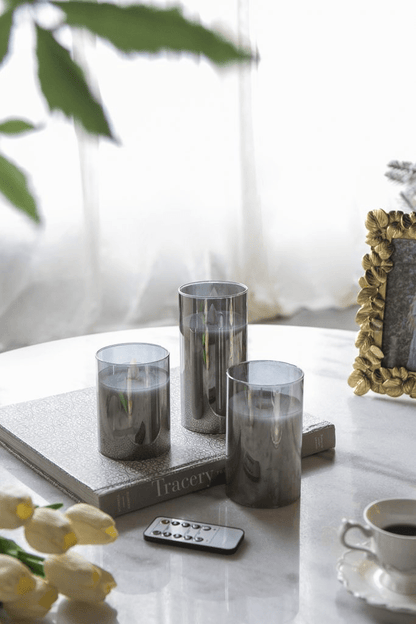 Smoke LED Wax Candle Set