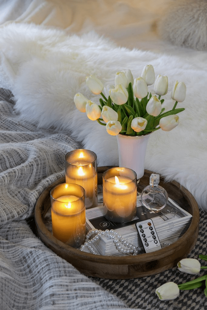 Smoke LED Wax Candle Set