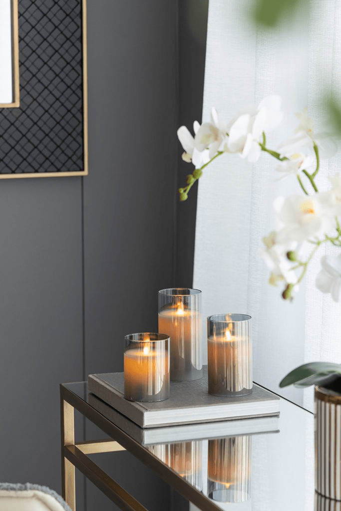 Smoke LED Wax Candle Set