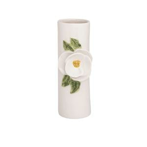 Single Flower With Leaves Bud Vase