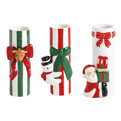 Christmas Bow Stem Vase - 3 styles