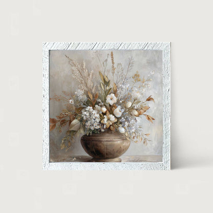 Copper Vase with Floral Bouquet