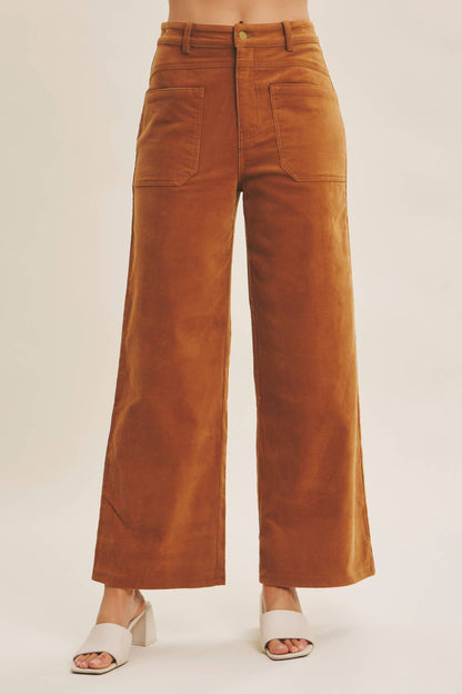 Cozy Chic Corduroy Wide-Leg Pants