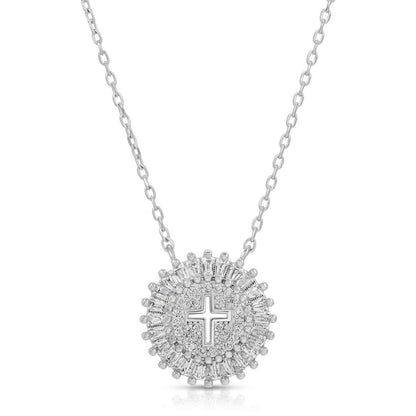 Shimmering Cross Necklace
