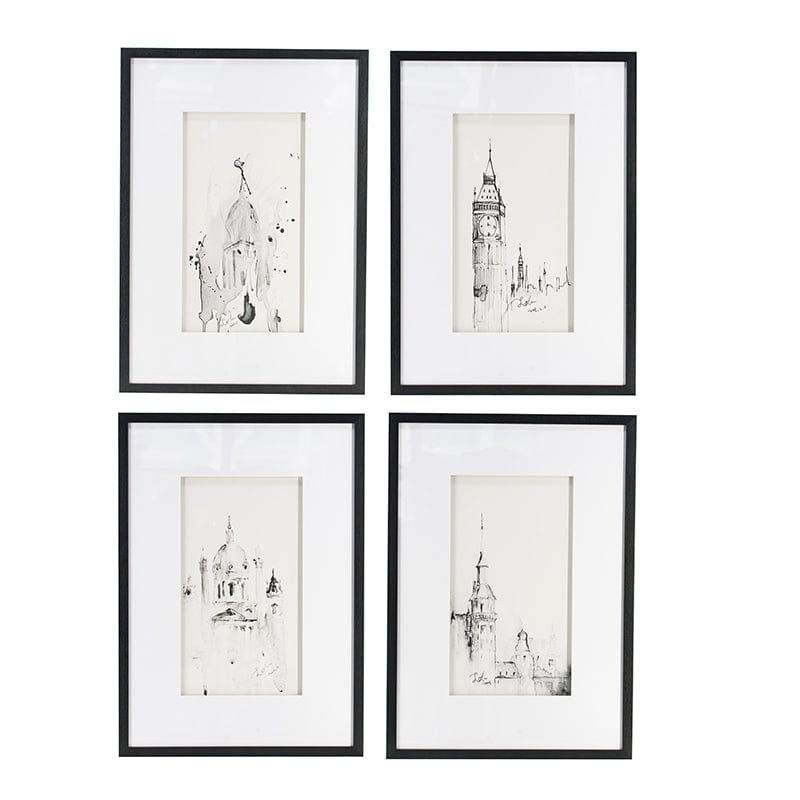 Black and White Architecture Wall Art Prints - 4 Designs