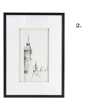 Black and White Architecture Wall Art Prints - 4 Designs