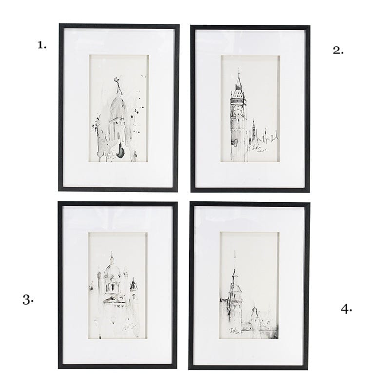 Black and White Architecture Wall Art Prints - 4 Designs