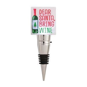 Dear Santa Plaque Bottle Stopper